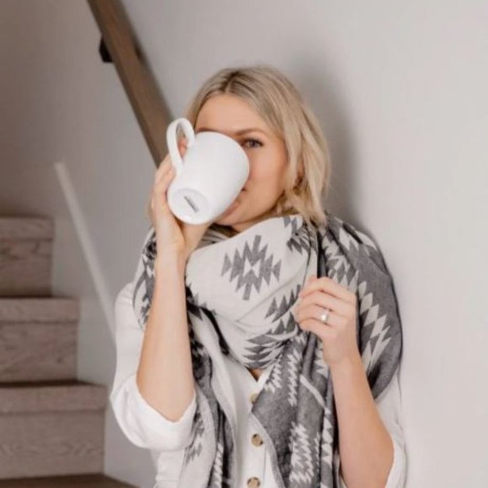 One Wednesday Aztec Throw Blanket / Scarf - NWOT